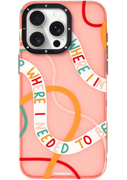 iPhone 13 Uyumlu Kılıf Bethany Green Tasarımlı Youngkit Sweet Language Kapak Rose Gold