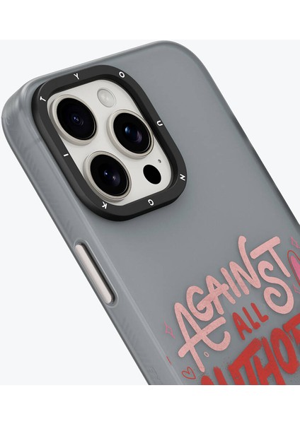 iPhone 12 Pro Max Uyumlu Kılıf Bethany Green Tasarımlı Youngkit Sweet Language Kapak Gri