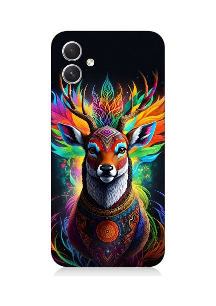 Samsung Galaxy A05 Uyumlu Mistik Ala Geyik Desenli Silikon Kılıf