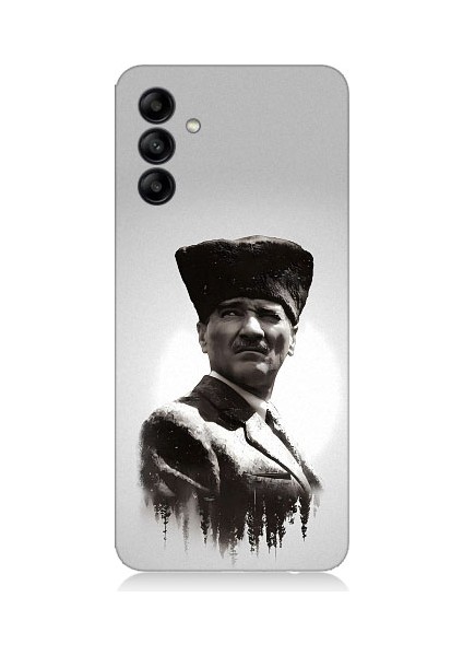 Samsung Galaxy A25 Uyumlu Mustafa Kemal Atatürk Desenli Silikon Kılıf