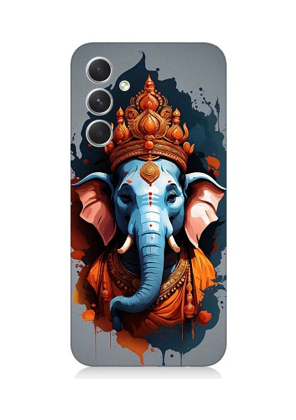 Samsung Galaxy S24 Uyumlu Ganesha Ganeşa Desenli Silikon Kılıf