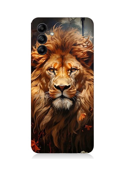 Samsung Galaxy A35 Uyumlu Yorgun Savaşçı Aslan Desenli Silikon Kılıf