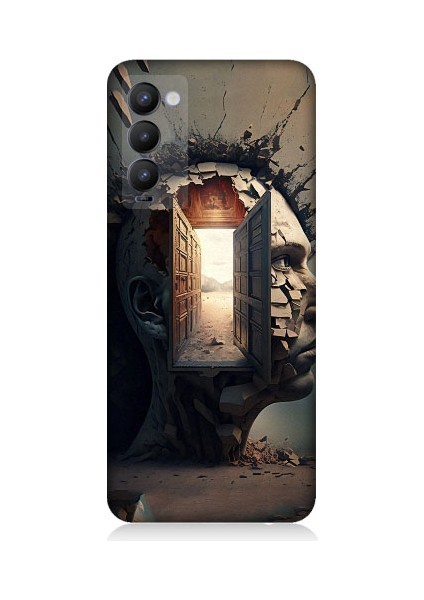 Tecno Camon 18 Uyumlu Insan Beyni ve Hayali Desenli Silikon Kılıf