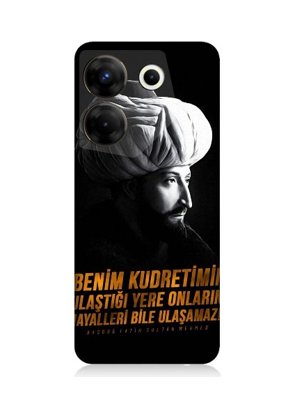 Tecno Camon 20S Pro Uyumlu Fatih Sultan Mehmet Han Desenli Silikon Kılıf