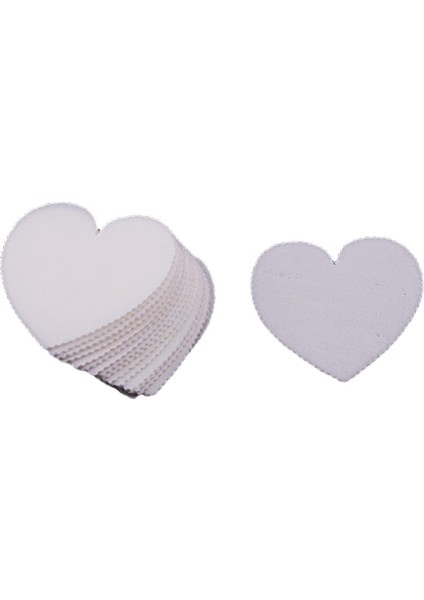 Yenilebilir Gofret Pasta Yazı Plakası 24'lü - Kalp