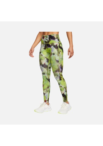 Air Dri-Fit 7/8-Length Mid-Rise Running Kadın Yeşil Spor Tayt DM7785
