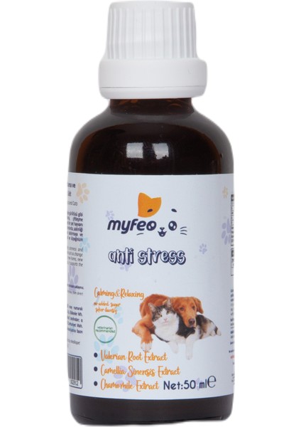 Myfeo Anti Stress Damlası ( Kediler ve Köpekler Için Sakinleştirici Damla )