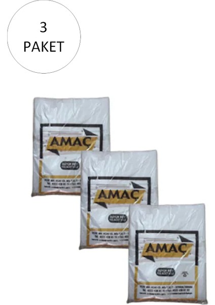 Şeffaf Hışır Atlet Poşet Büyük Boy 29X52 cm 650 gr (3 Paket-Takriben 450 Adet)