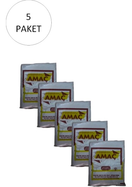 Şeffaf Hışır Atlet Poşet Orta Boy 27X47 cm 650 gr (5 Paket-Takriben 1,000 Adet)