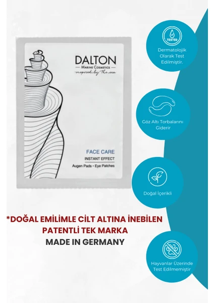 Dalton Marine Cosmetics Face Care Anında Etkili Sıkılaştırıcı Anti Aging Göz Pedi