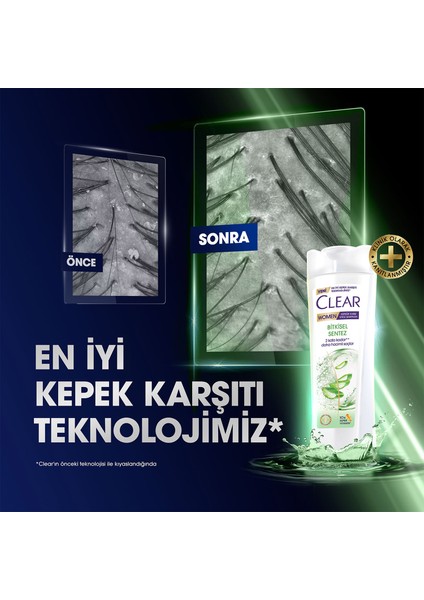 Women Kepeğe Karşı Etkili Şampuan Bitkisel Sentez 350 ml