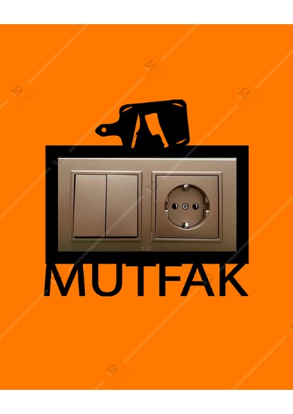 Mutfak Ahşap Ikili Priz Çerçevesi Dekorasyon fiyatları