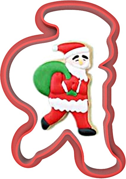 Noel Yılbaşı Hediye Kurabiye Kalıbı Şekillendirici Kopat