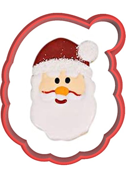 Noel Yılbaşı Noel Baba Kurabiye Kalıbı Şekillendirici Kopat