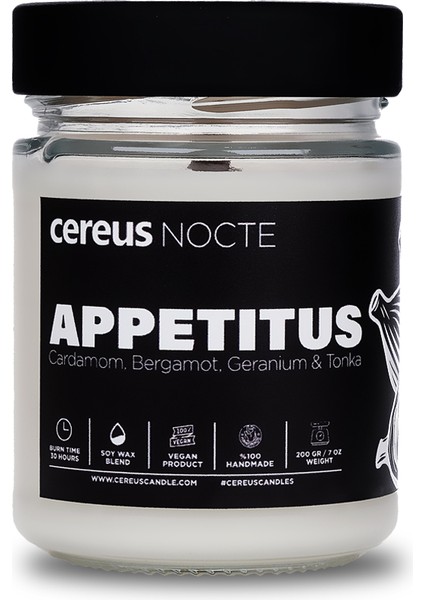 Nocte Appetitus Kakule Kokulu Soya Mum (210 Gr)