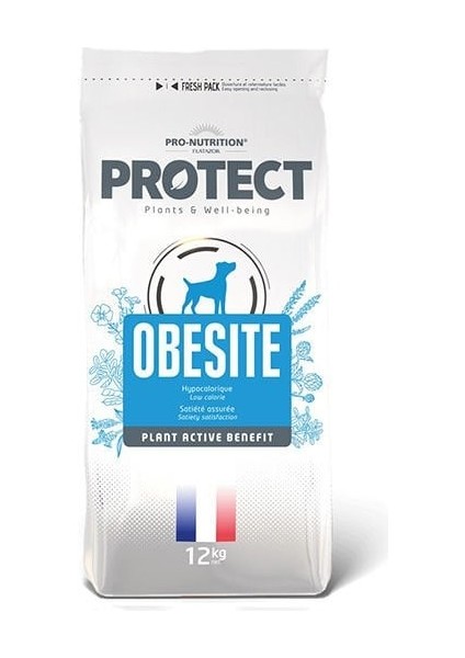 Protect Obesite Kilo Kontrolü Için Yetişkin Köpek Maması 12 kg