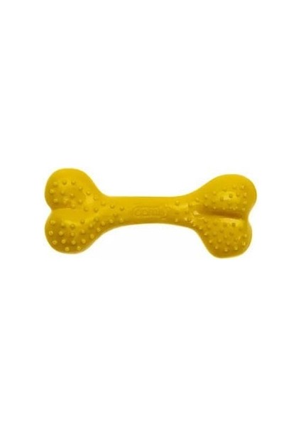 Comfy Toy Kemik Şeklinde Ananas Aromalı Köpek Oyuncağı Sarı 8.5 cm