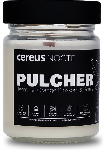 Nocte Pulcher Yasemin Kokulu Soya Mum (210 Gr)