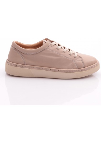 455 Kadin Düz Taban Bağcikli Sneaker Ayakkabi