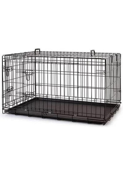 Metal Kedi ve Köpek Kafesi Siyah 77X47X55 cm