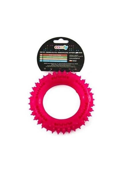 Toy Halka Ödül Hazneli Plastik Köpek Oyuncağı Pembe 13 cm