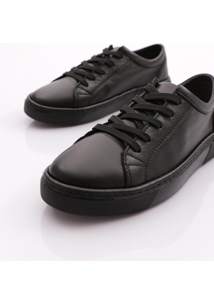 455 Kadin Düz Taban Bağcikli Sneaker Ayakkabi