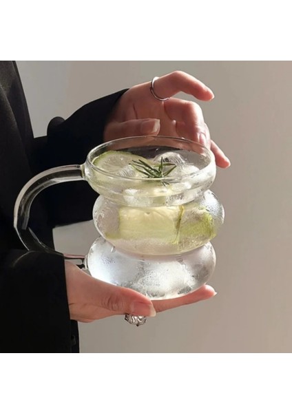 3 Halkalı Kulplu Isıya Dayanıklı Kokteyl Bardak fırsatları