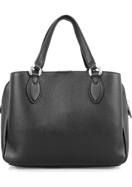 Emil Siyah Kadın Deri El Çantası modelleri