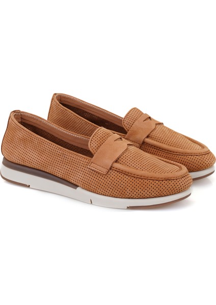 Margaret Taba Kadın Deri Loafer