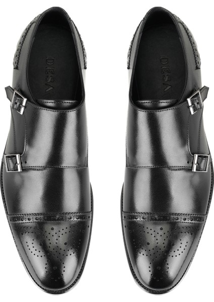 Wesley Siyah Erkek Deri Klasik Ayakkabı fırsatları