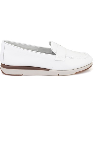 Zora Beyaz Kadın Aerocomfort Deri Günlük Ayakkabı fiyatları