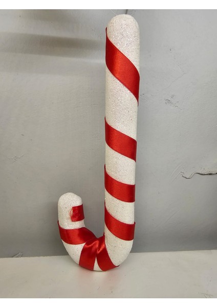 Ssdesıgn Yılbaşı Süsü Simli Baston Şeker 30CM 1.kalite