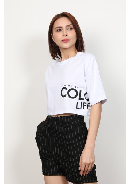 Kadın Colcci Salaş Kısa T-Shirt