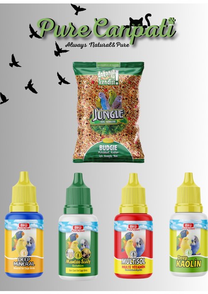 Muhabbet Kuşu Vitamin,mineral,deri Bakım Seti