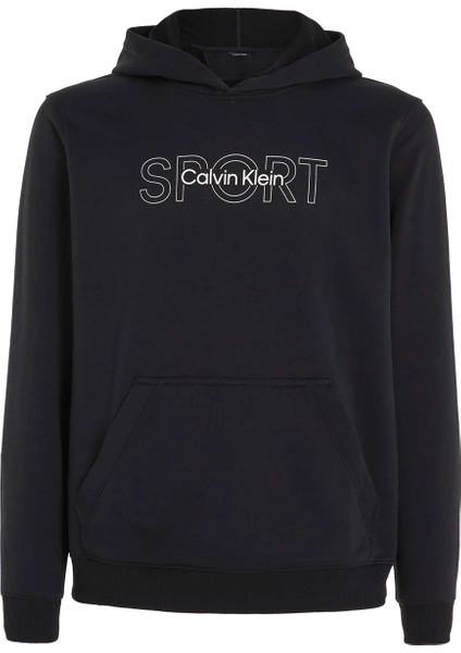 Calvin Klein Siyah Erkek Kapüşon Yaka Sweatshirt 00GMS4W339BAE-PW