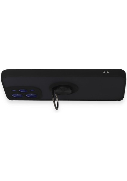 Xiaomi Redmi 12 Kılıf Montreal Yüzüklü Silikon Kapak - Sarı 144036