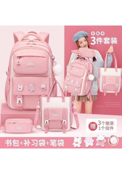 Yeni Öğrenci Sırt Çantası Su Geçirmez Sırt Çantası-Mor (Yurt Dışından) fiyatları