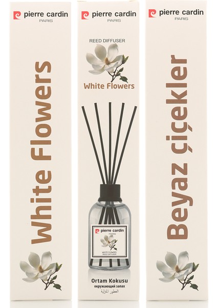 Pierre Cardin Reed Diffuser White Flowers Beyaz Çiçekler 110 ml