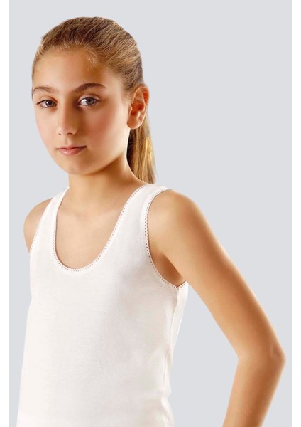 401 Kız Çocuk 2'li Atlet-Beyaz fiyatları