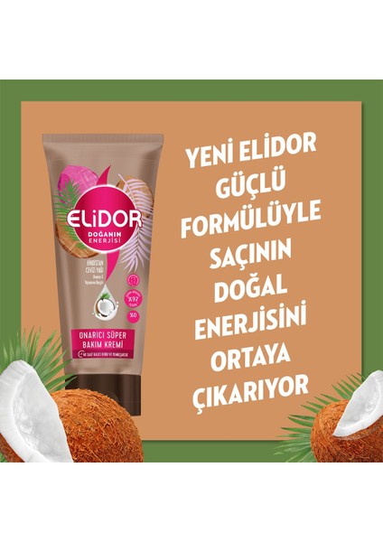 Doğanın Enerjisi Onarıcı Süper Saç Bakım Kremi Hindistan Cevizi Yağı 170 ml x2 Adet