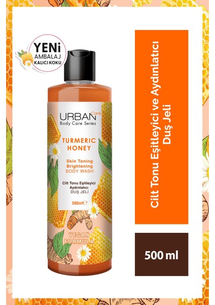 Urban Care Turmeric Honey Cilt Tonu Eşitleyici ve Aydınlatıcı Duş Jeli 500 ml