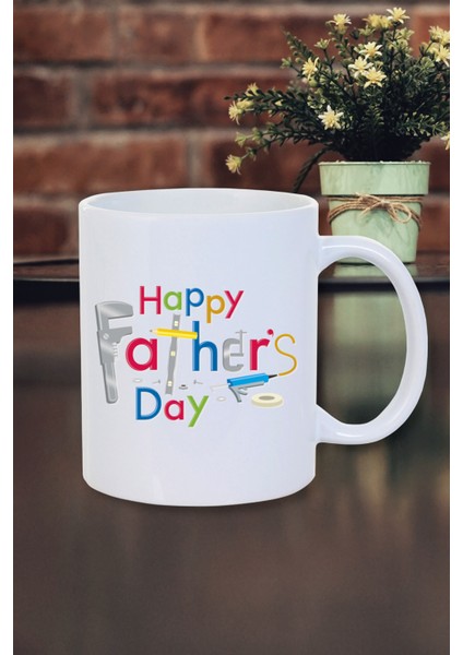 Babalar Günü Hediyesi Happy Father's Day Kupa Bardak- Arkadaş Doğum Günü-Çay Kahve Kupası