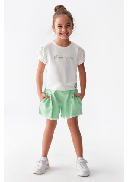 Kız Çocuk Paper Swan Tshirt 36512