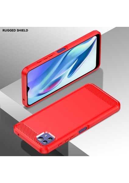 Motorola Moto G50 5g Için Yumuşak Karbon Fiber Fırçalanmış Tpu Telefon Kılıfı - Kırmızı (Yurt Dışından) indirimleri