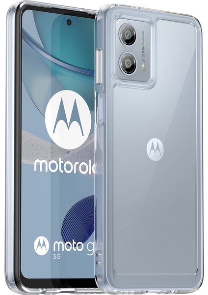 Motorola Moto G53 Için Şeffaf Pc Arka Tpu Tampon Telefon Kılıfı - Clear (Yurt Dışından)
