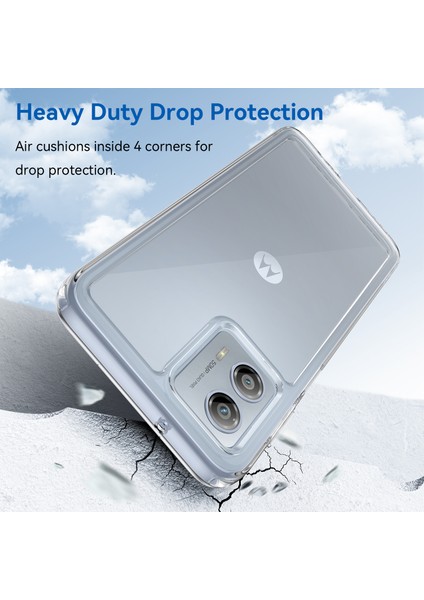 Motorola Moto G53 Için Şeffaf Pc Arka Tpu Tampon Telefon Kılıfı - Clear (Yurt Dışından) indirimleri