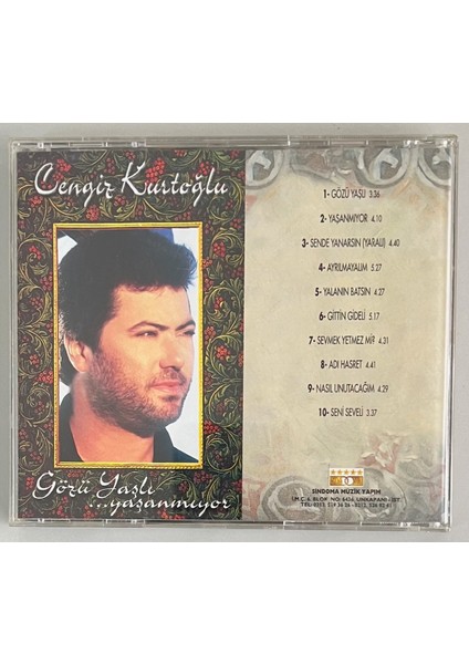 Cnegiz Kurtoğlu Gözü Yaşlı Yaşanmıyor CD (Orjinal Dönem Baskı)