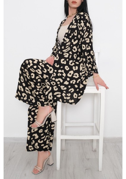 Melisbutik Kimono Takım Leopar - 10553.1095.