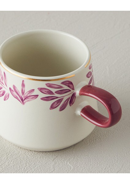 Carnival Leaf Stoneware Kupa Pembe modelleri