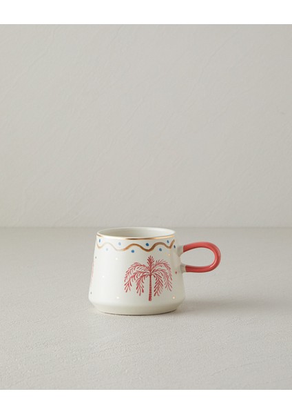 Carnival Tree Stoneware Kupa Pembe